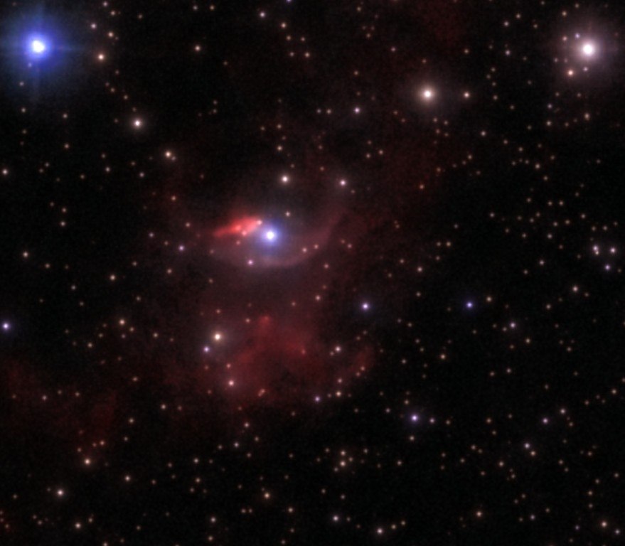 NGC 7635 Boblen, nærbillede