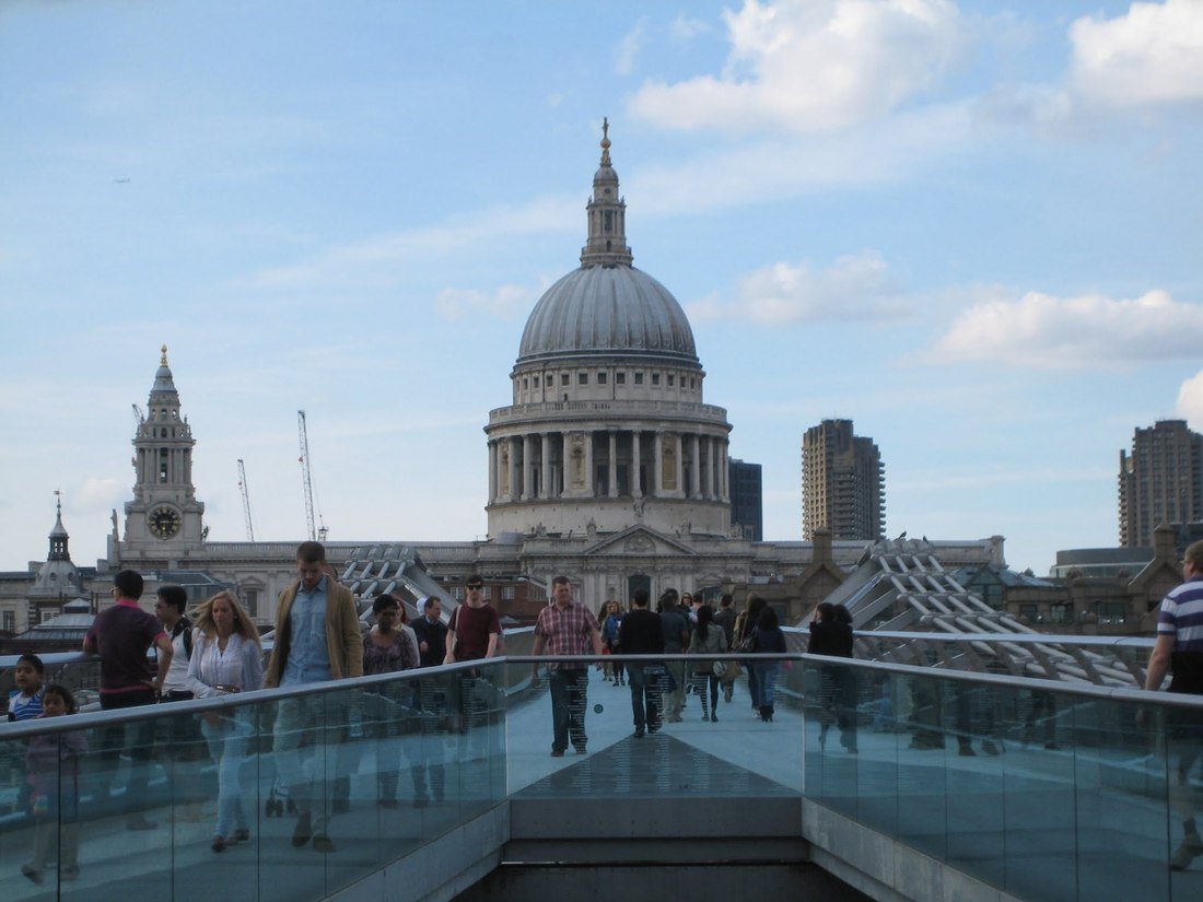 Millennium Bridge og St Paul's