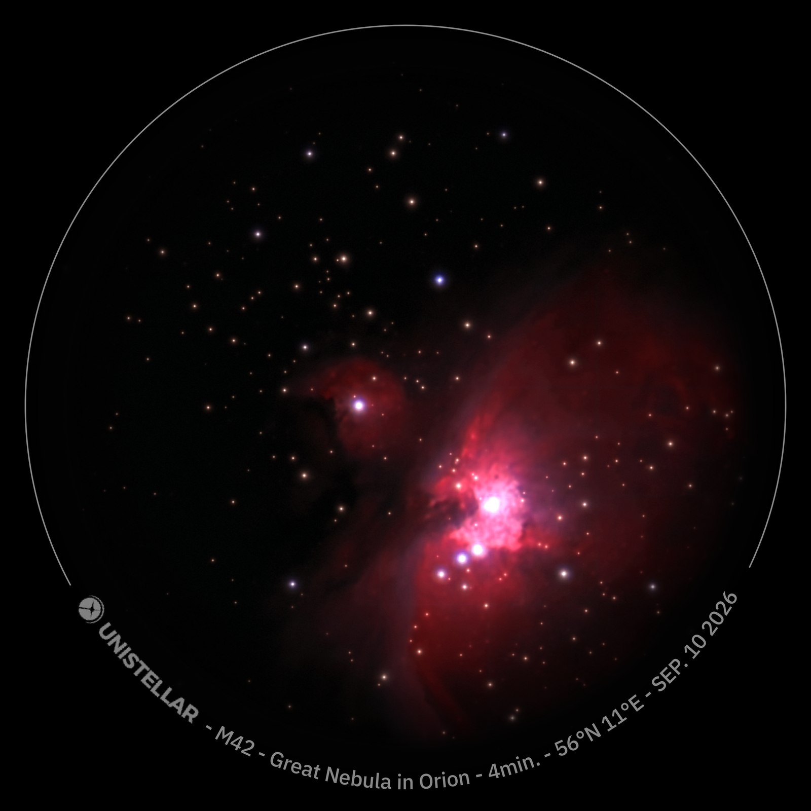 M42 Orion-tågen, september