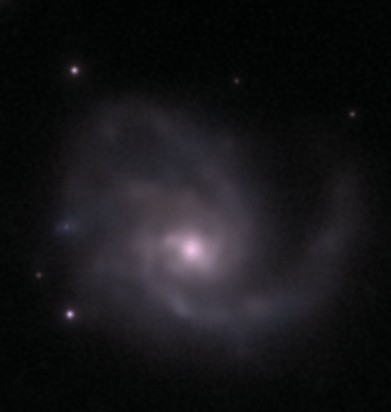 Tæt udsnit af M61 spiralgalakse