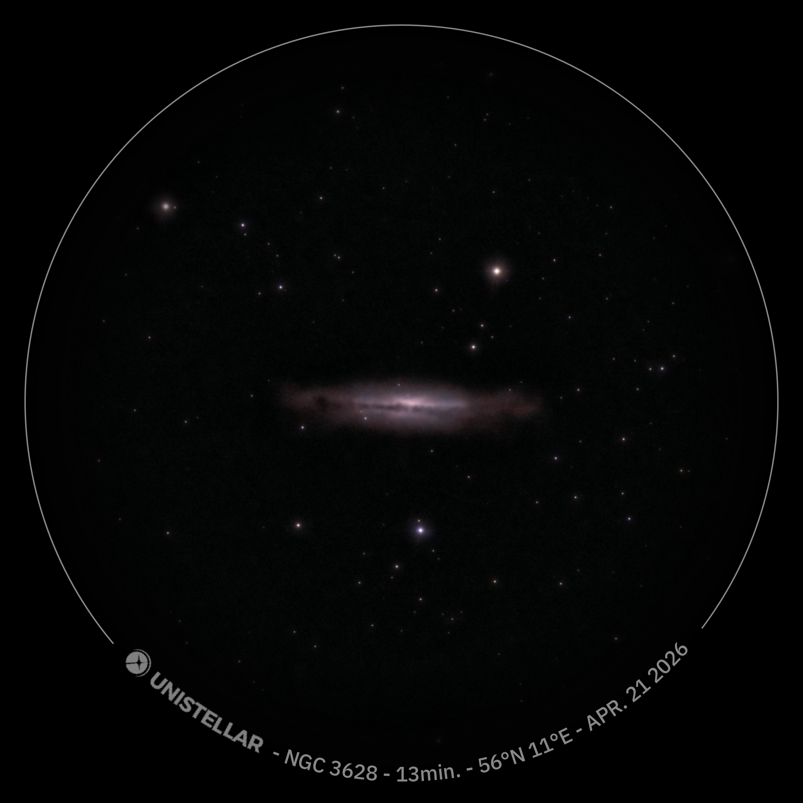 NGC 3628 Hamburgergalaksen
